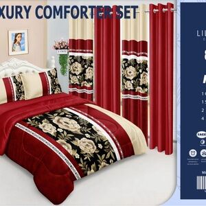 Luxury Red Comforter Set